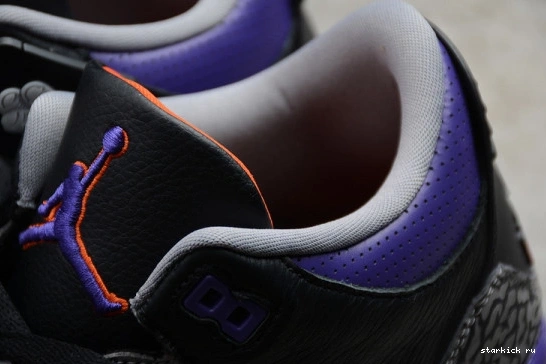 Black 3 Court Air Jordan Purple CT8532-050 CT8532-050 Retro 1103